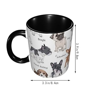 犬柄　マグカップ Amazon.co.jp: マグカップ チワワ柄 犬 (5) コーヒーカップ